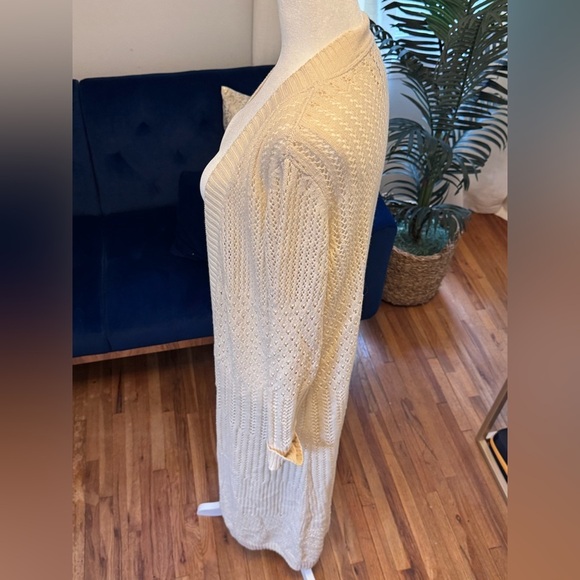 SONOMA Cream Chunky Knit Cardigan Sweater - Picture 8 of 12